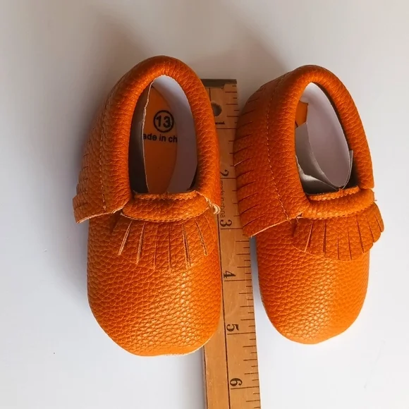 New baby boy moccasin size 13| baby moccasin shoes - Picture 3 of 5